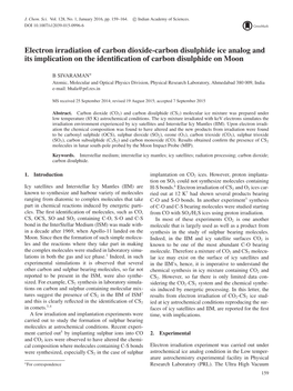 Electron Irradiation of Carbon Dioxide-Carbon Disulphide Ice Analog and Its Implication on the Identiﬁcation of Carbon Disulphide on Moon
