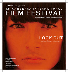 CANBERRA INTERNATIONAL FILM FESTIVAL Wednesday 28 October – Sunday 8 November
