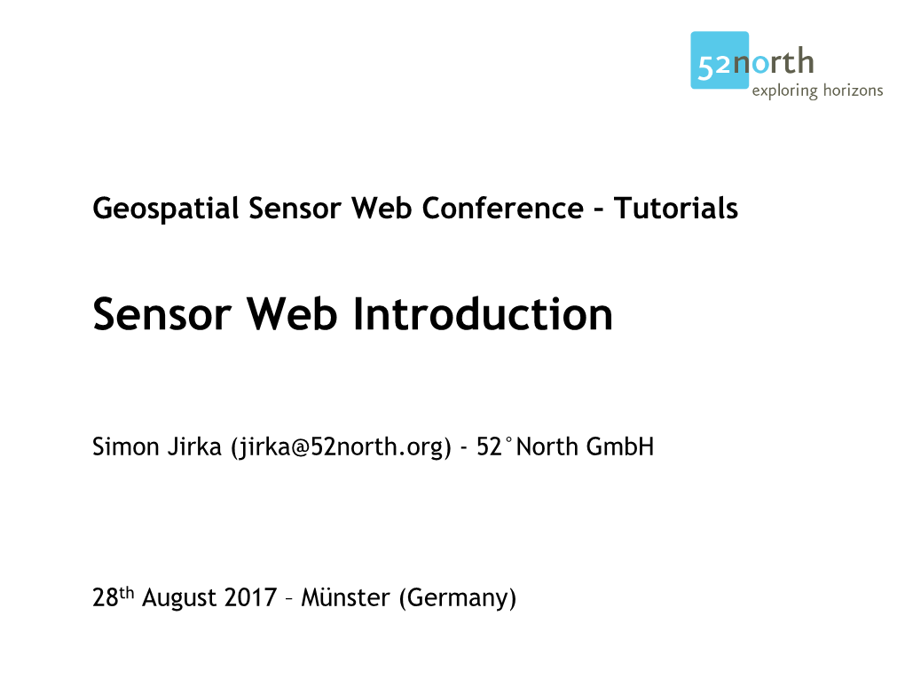 Sensor Web Introduction