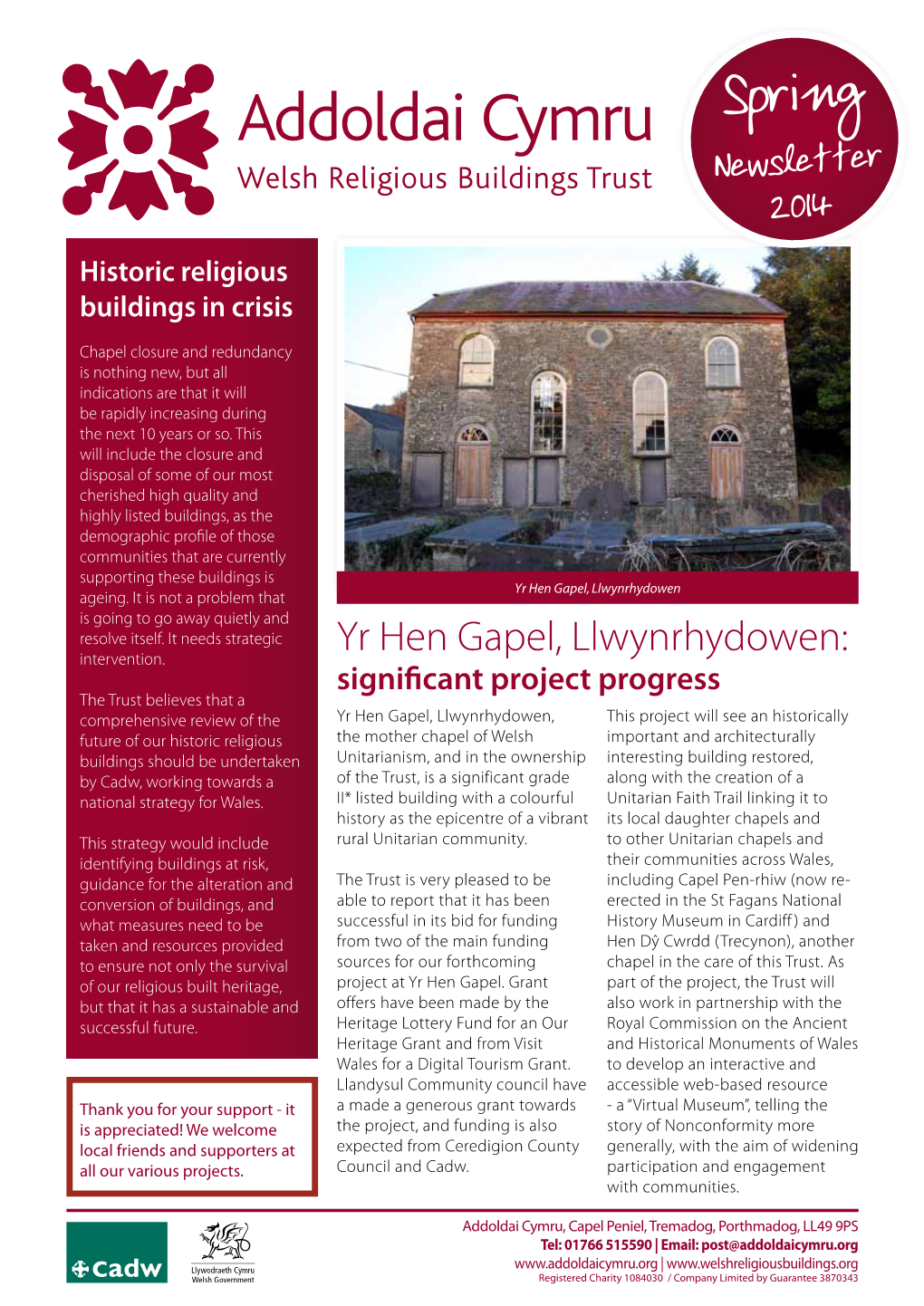 Addoldai-Cymru-Newsletter-2014