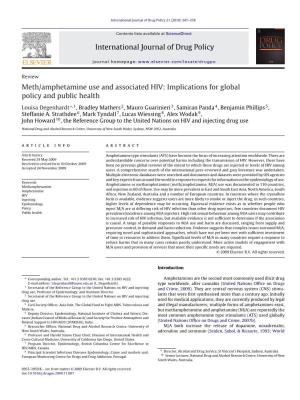 Meth/Amphetamine Use and Associated HIV: Implications for Global Policy and Public Health