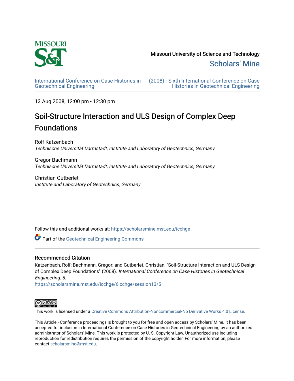 Soil-Structure Interaction and ULS Design of Complex Deep Foundations