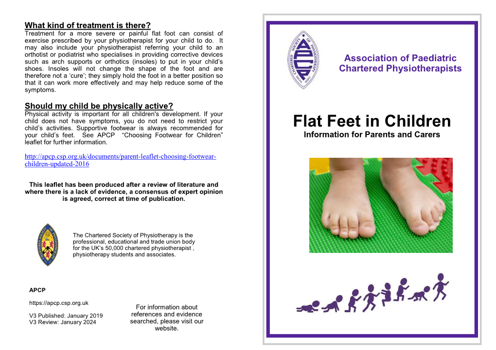 Flat Feet in Children Your Child’S Feet