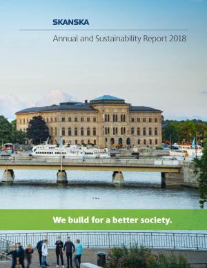 Annual and Sustainability Report 2018