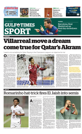 Villarreal Move a Dream Come True for Qatar's Akram