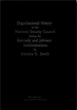 Organizational Hsitory of the National Security Council During The