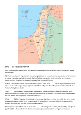 İSRAİL ISO 9001 BELGESİ VE FİYATI Kalite Yönetim Sistemi Standardı' Nın Hazırlanışı Mantalite Ve Metodoloji