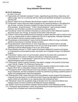 Part 2 Drug Utilization Review Board