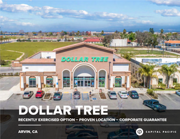 Dollar Tree Recently Exercised Option – Proven Location – Corporate Guarantee