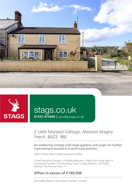 Stags.Co.Uk 01935 475000 | Yeovil@Stags.Co.Uk