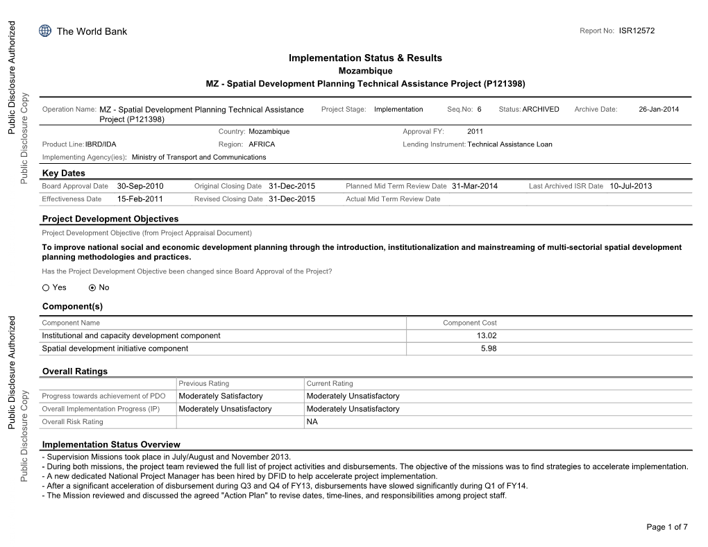 World Bank Document