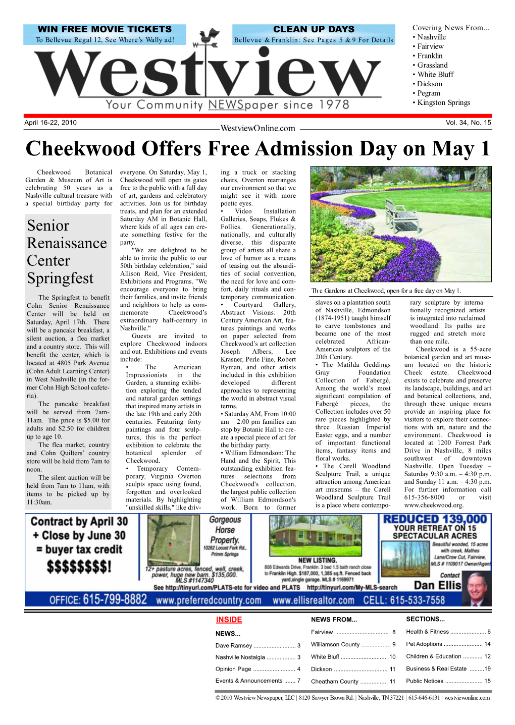 Cheekwood Offers Free Admission Day on May 1
