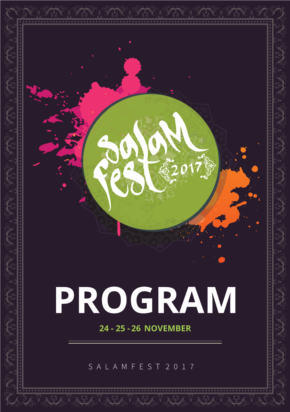 Program 24 - 25 - 26 November