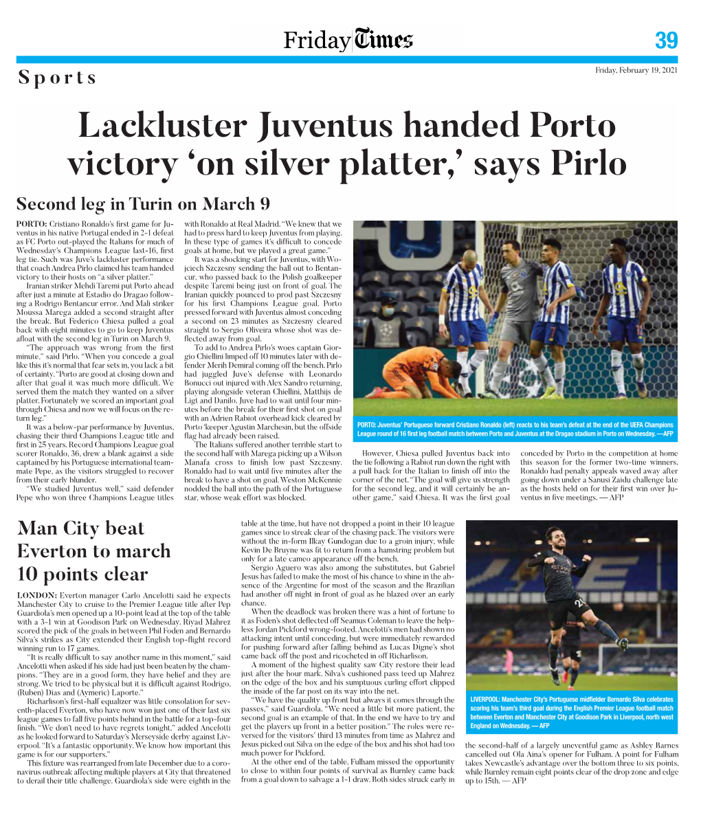 Lackluster Juventus Handed Porto Victory 'On Silver Platter,' Says Pirlo