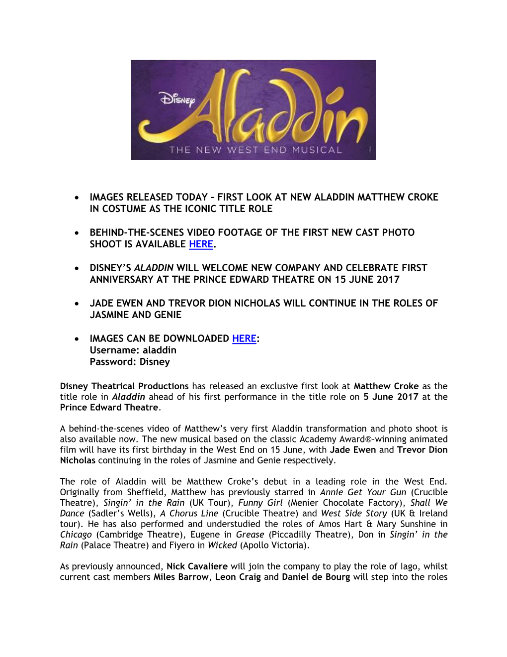 Aladdin Previews Begin Today