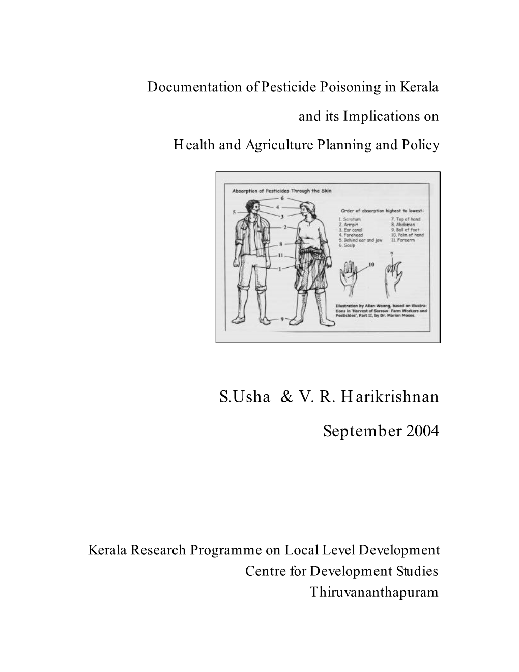 The Intensity of Agrochemical Use in Crops of Kerala