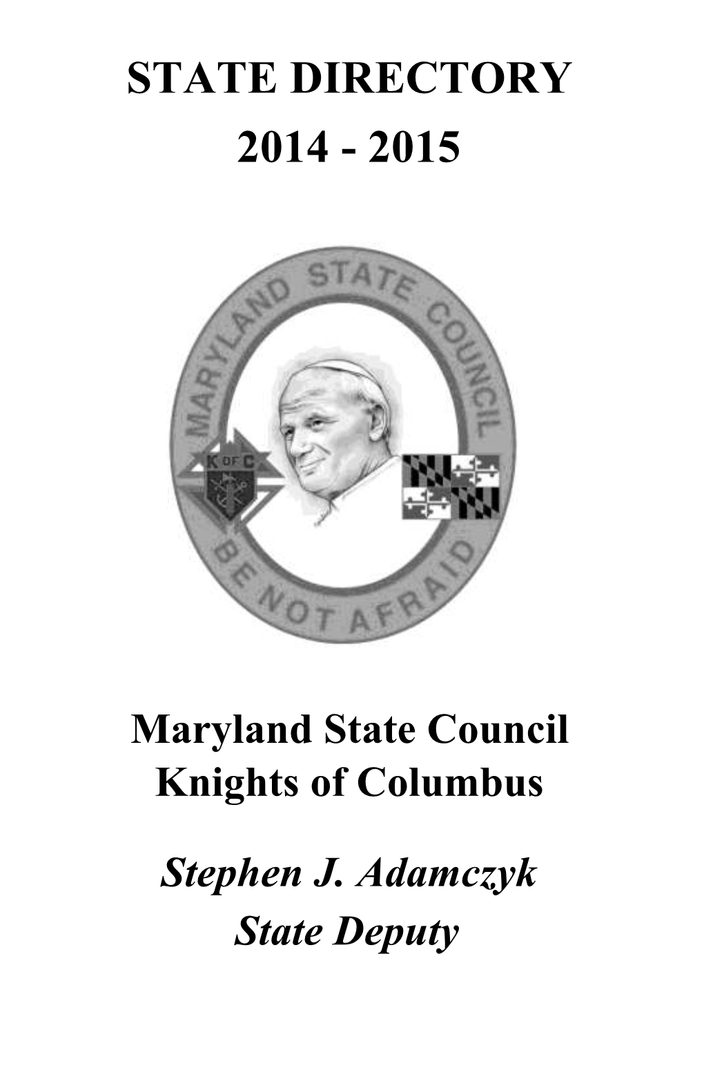 Maryland State Directory for 2014-2015