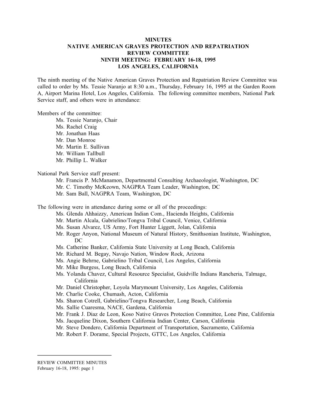 Minutes 1995-02 Meeting 09.Pdf