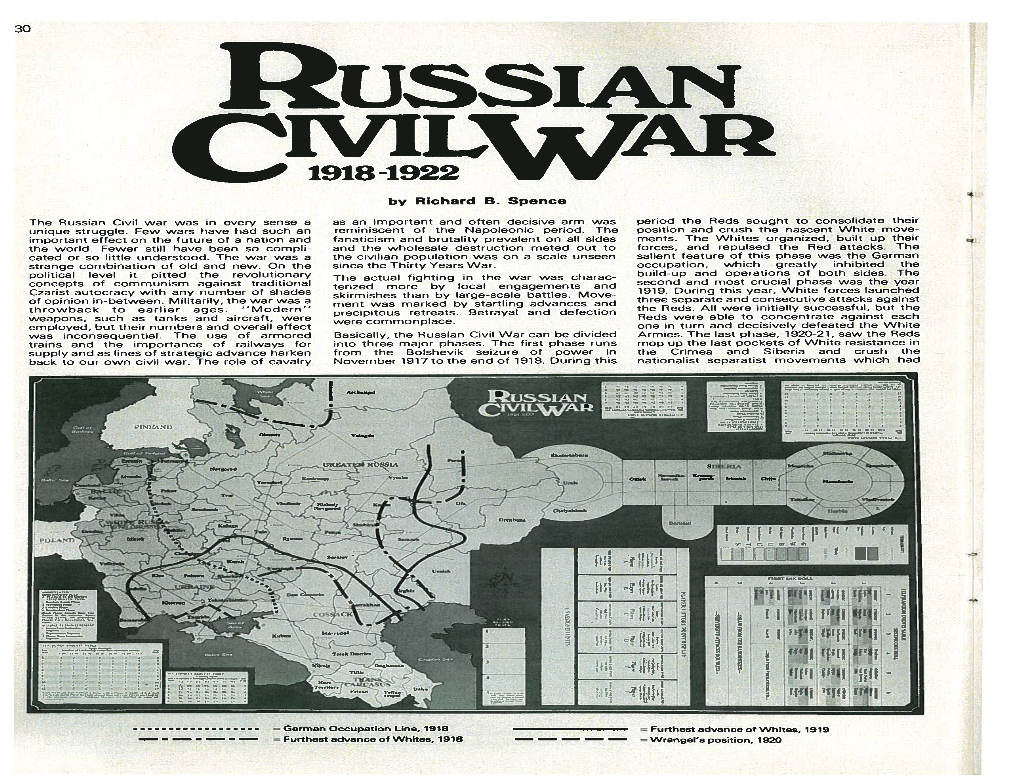 Russian Civil War Was in Every Sense a As an Important and Often Decisive Arm Was Period the Reds Sought to Consolidate Their Unique Struggle