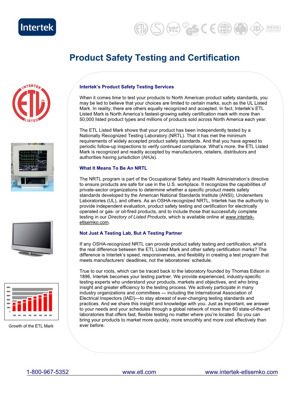 Product Safety Testing and Certification