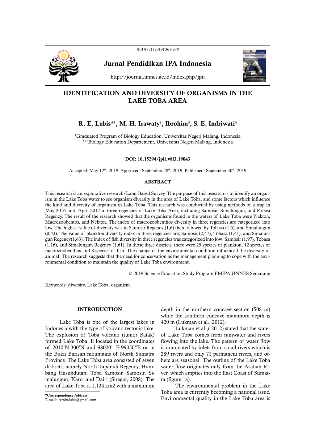 Jurnal Pendidikan IPA Indonesia