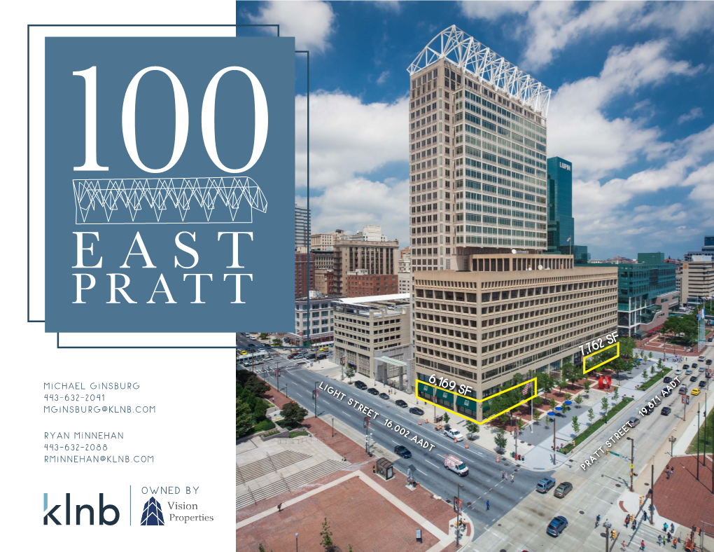 100 E Pratt Street Flyer