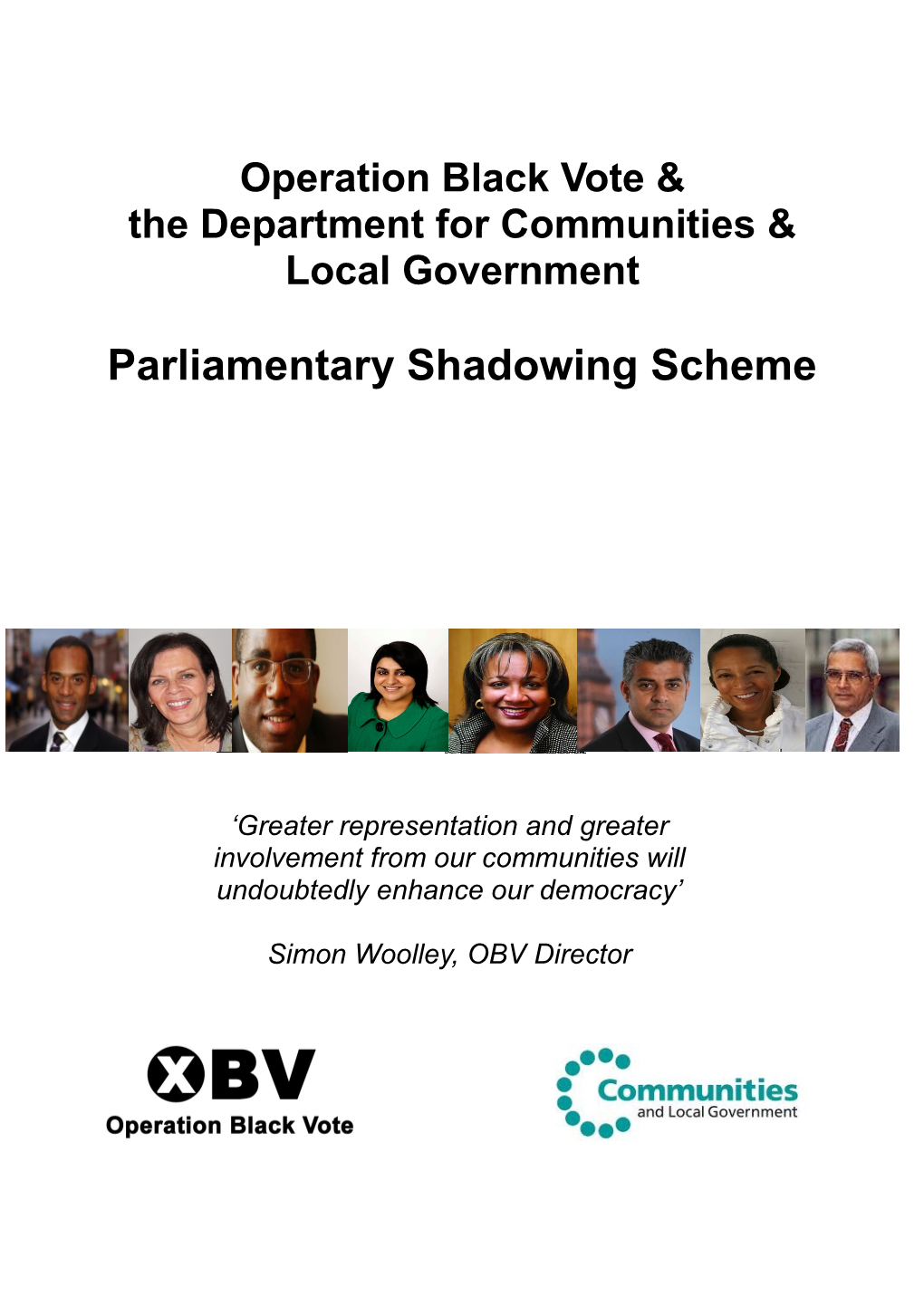Parliamentary Shadowing Scheme