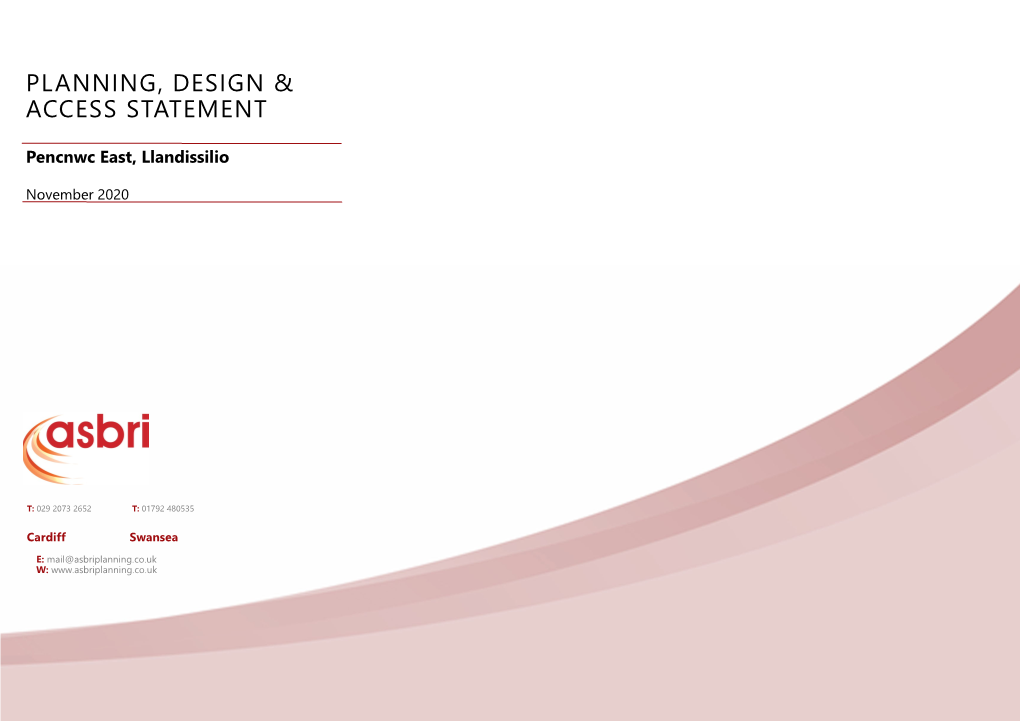 Planning, Design & Access Statement