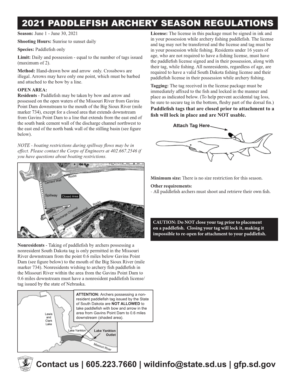 Archery Paddlefish Regulations