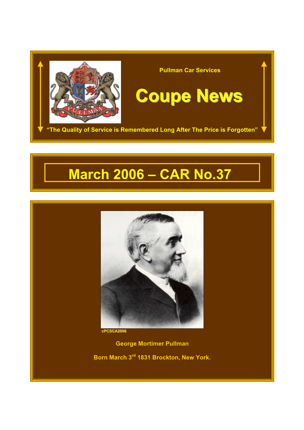 Coupe News No: 37