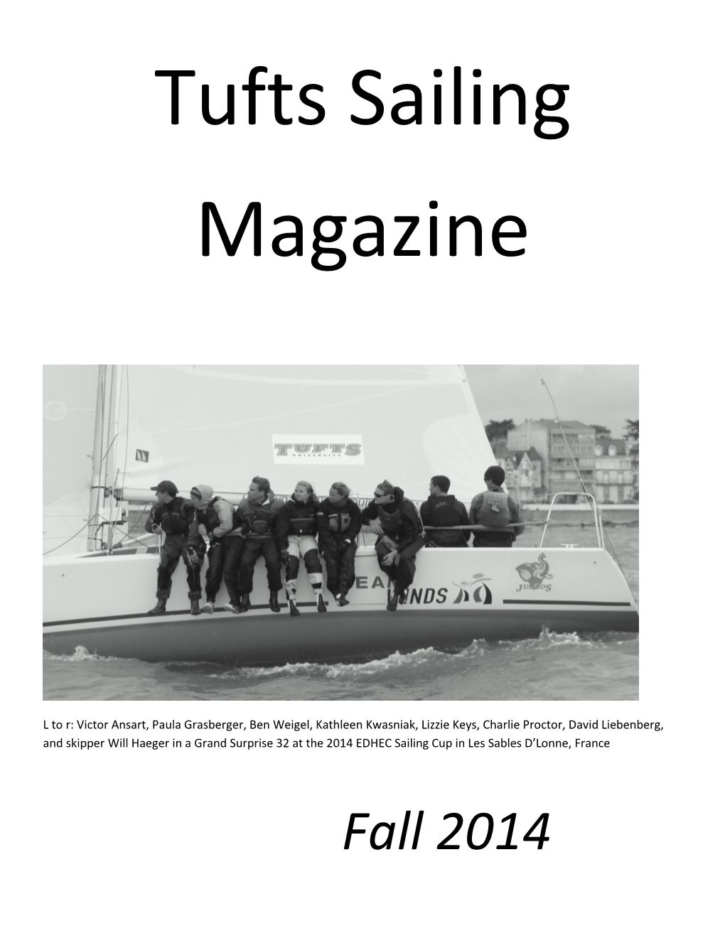 Tufts Sailing Magazine