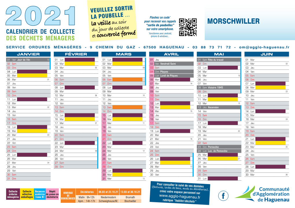 Calendrier 2021 OM Morschwiller