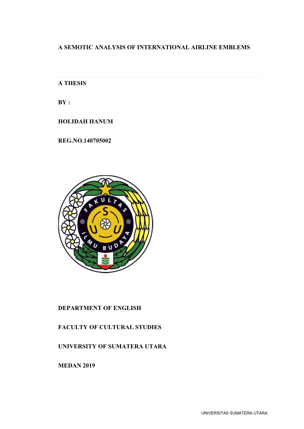 A Semotic Analysis of International Airline Emblems