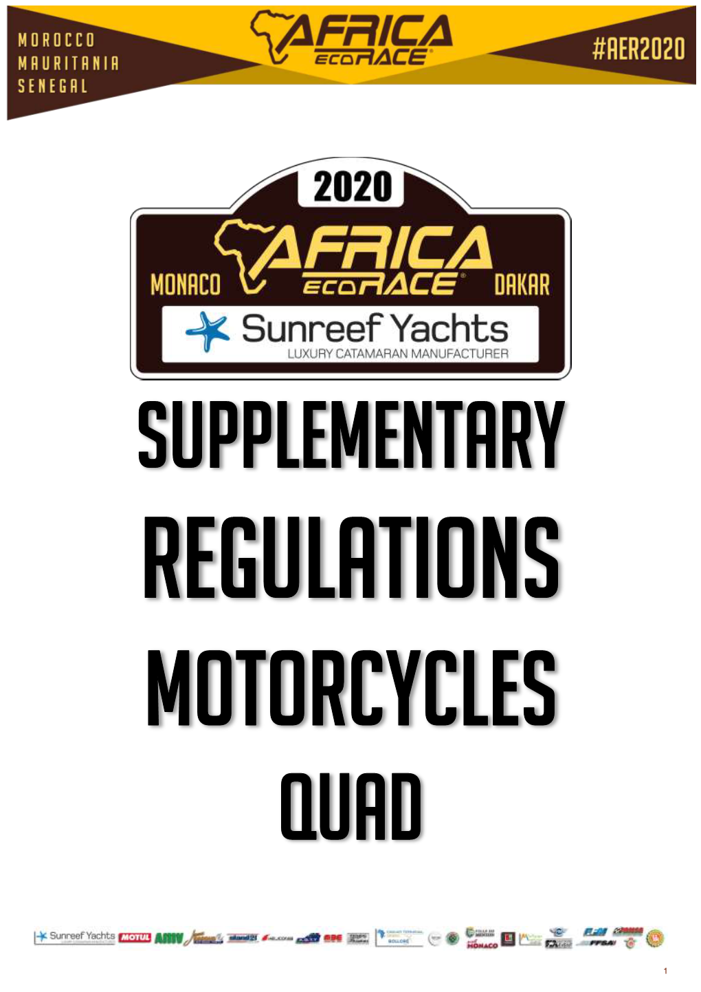 2020 Bike Atv Supplementary Regulations