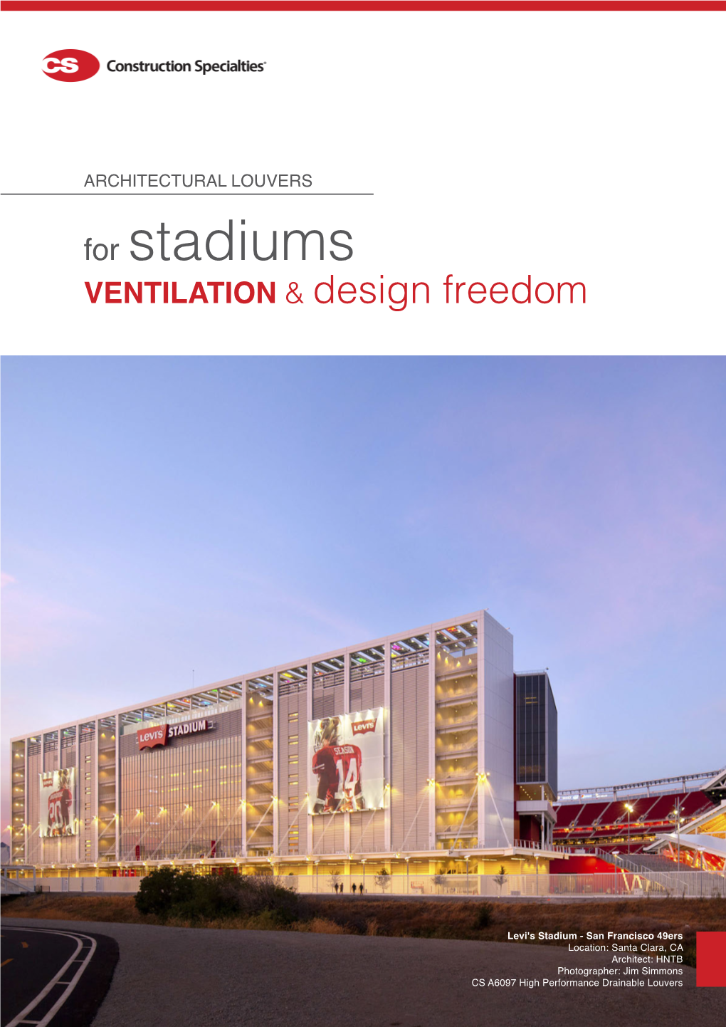 ARCHITECTURAL LOUVERS for Stadiums VENTILATION & Design Freedom