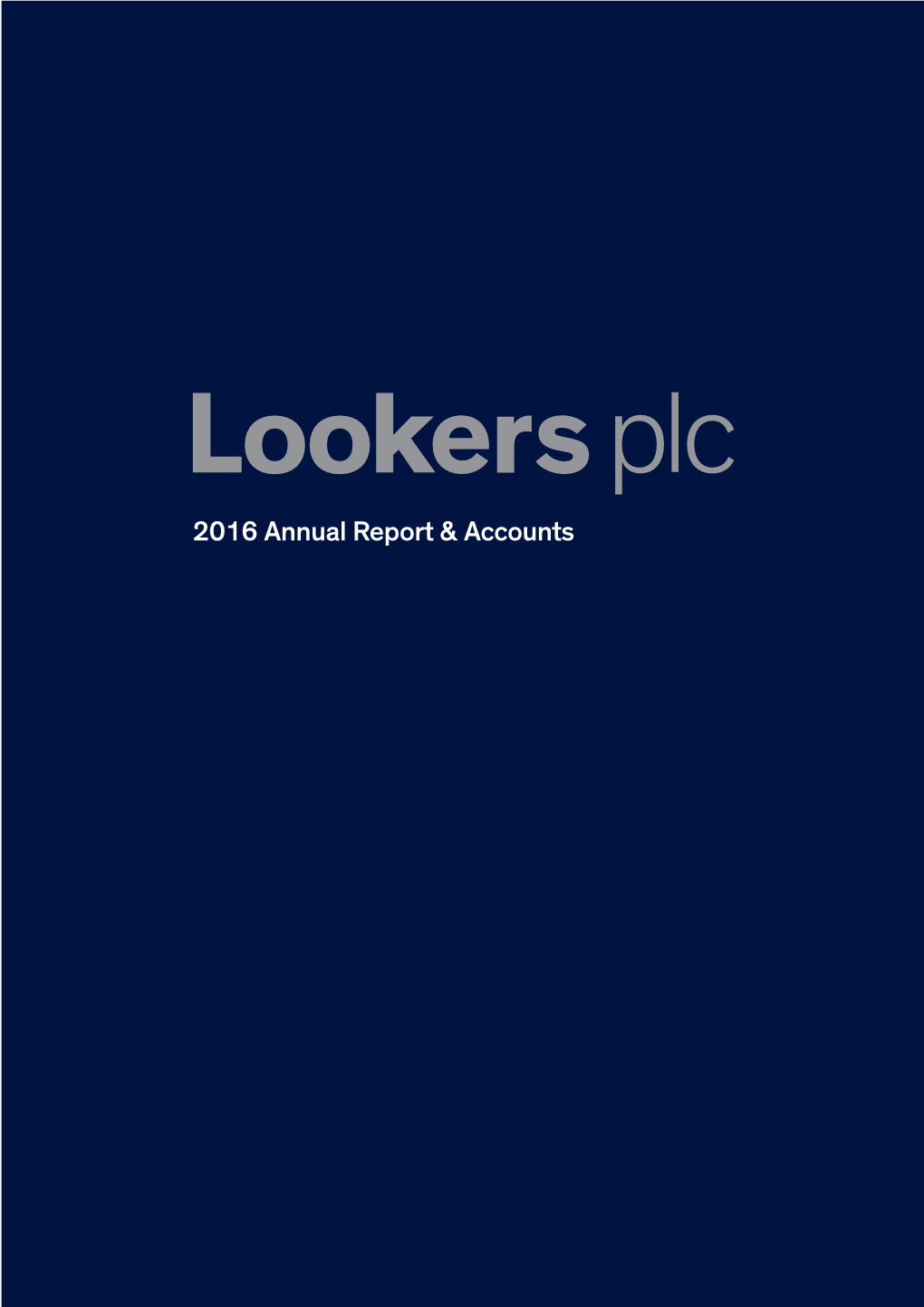 2016 Annual Report & Accounts