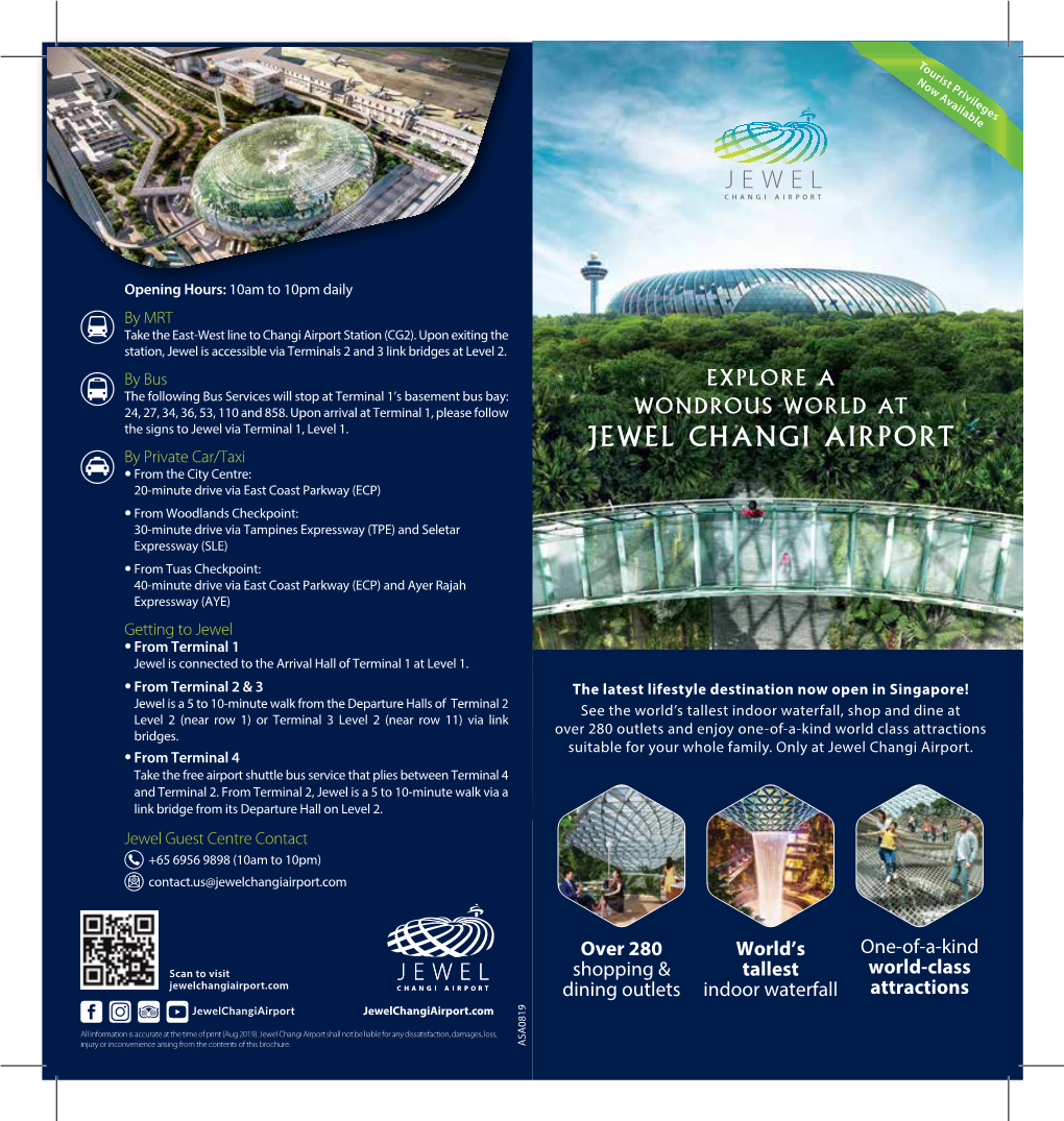 Explore a Wondrous World at Jewel Changi Airport Brochure