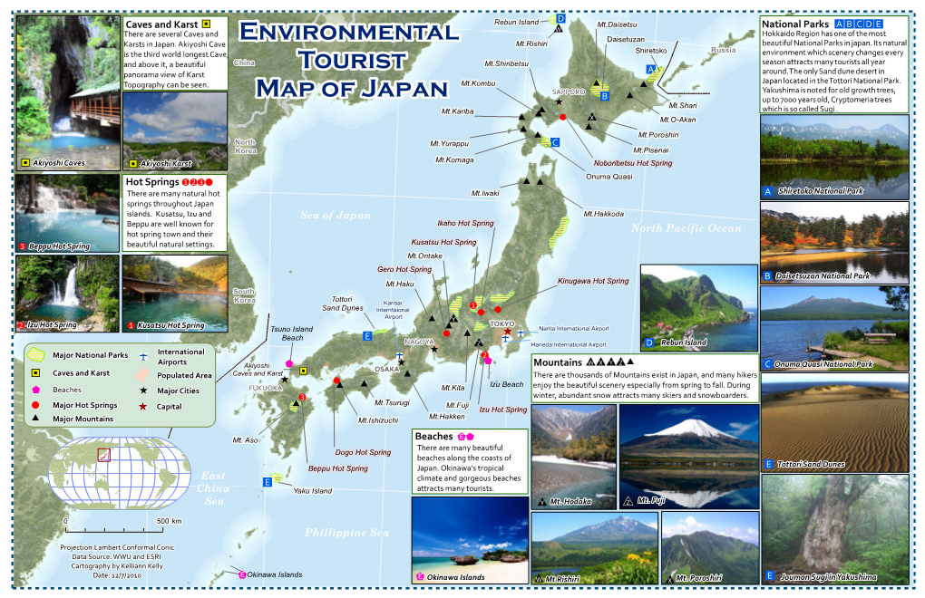 Environmental Tourist Map of Japan