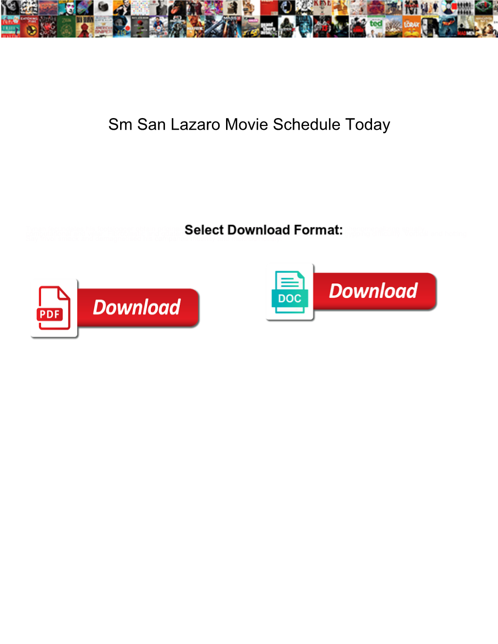 Sm San Lazaro Movie Schedule Today