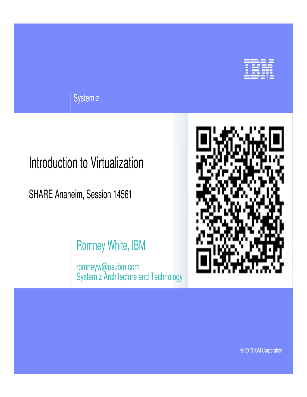 Introduction to Virtualization