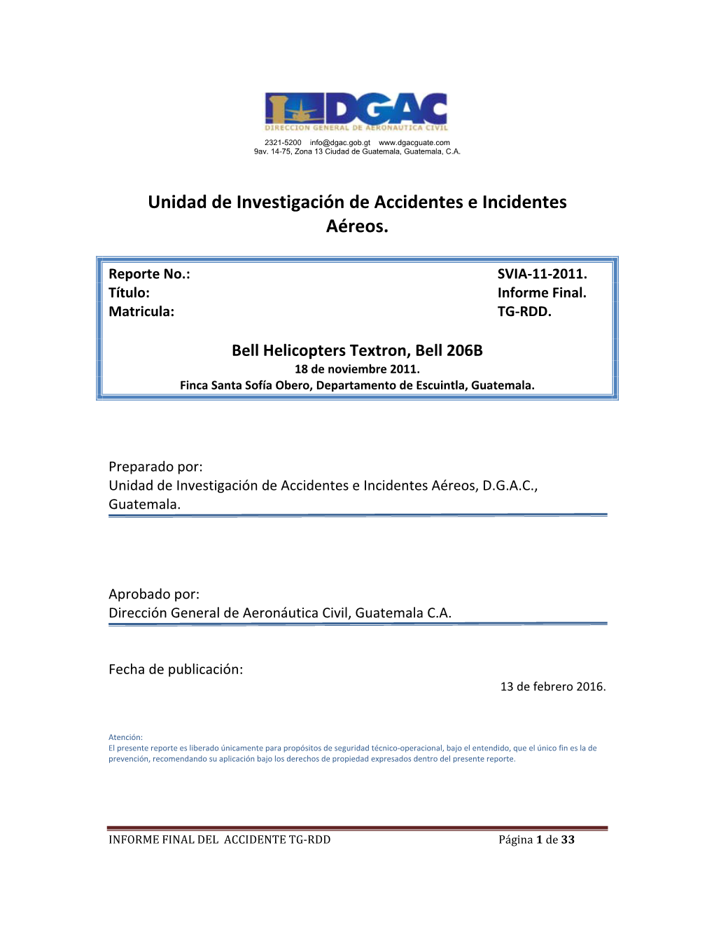 Unidad De Investigación De Accidentes E Incidentes Aéreos