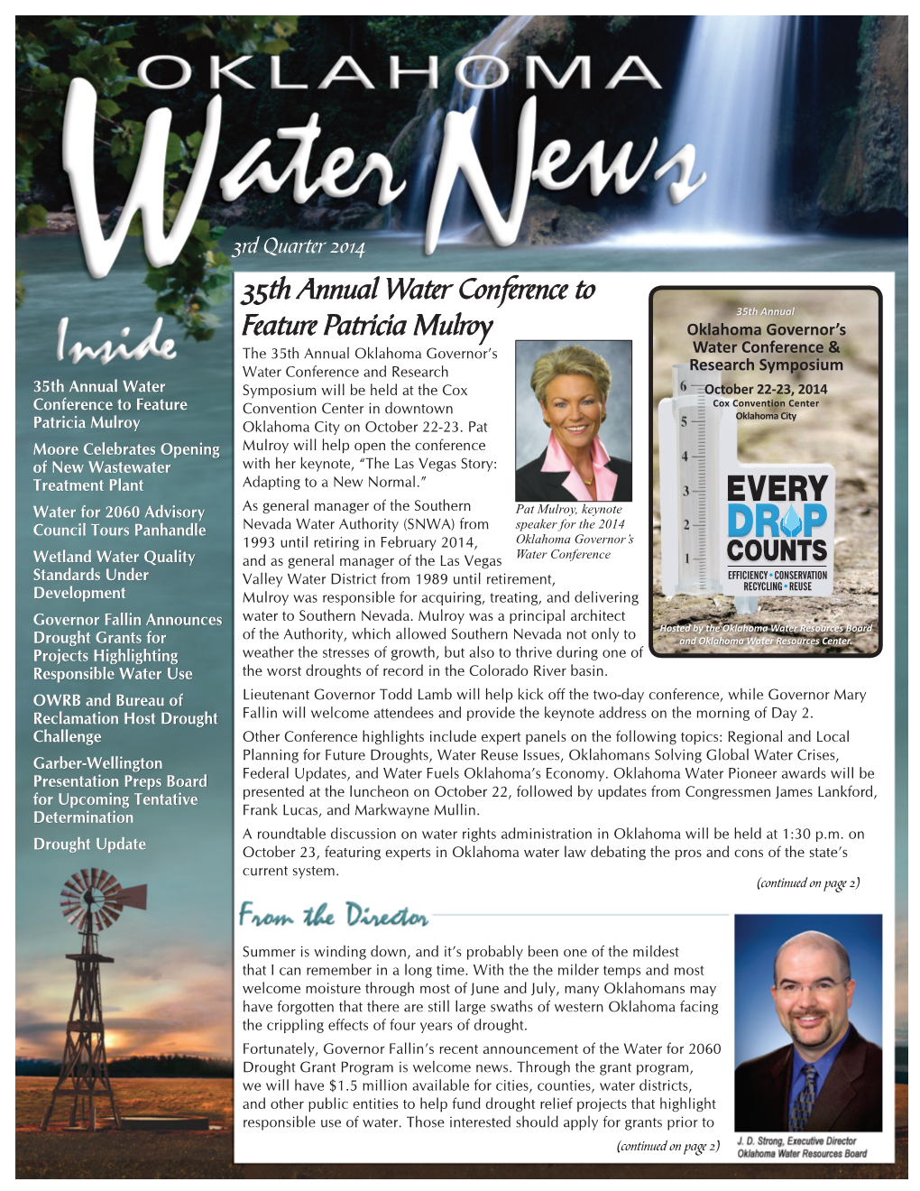 35Th Annual Water Conference to Feature Patricia Mulroy