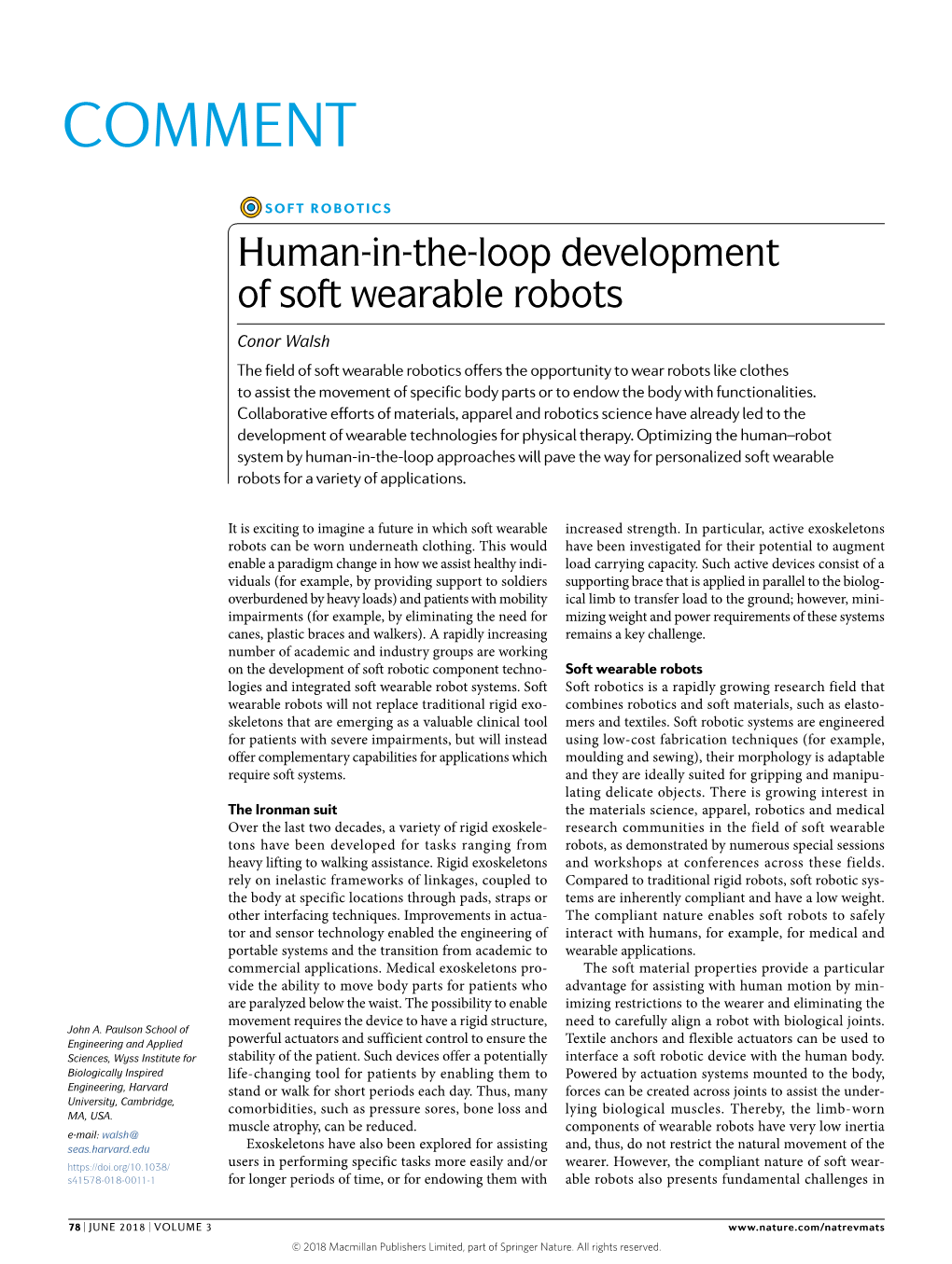 Human-In-The-Loop Development of Soft Wearable Robots