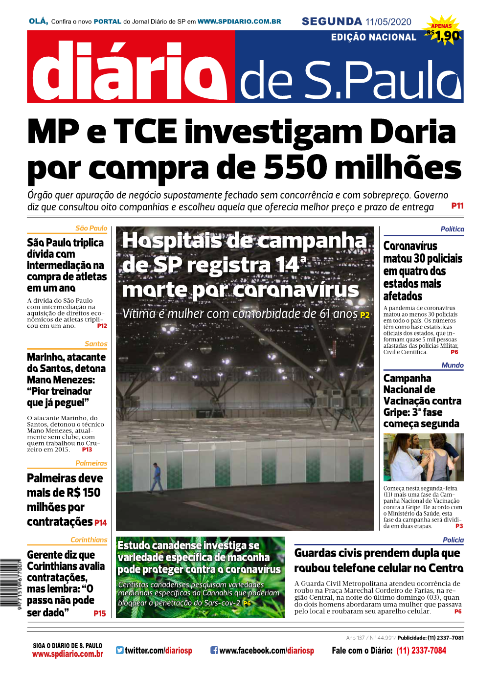 MP E TCE Investigam Doria Por Compra De 550 Milhões Órgão Quer Apuração De Negócio Supostamente Fechado Sem Concorrência E Com Sobrepreço