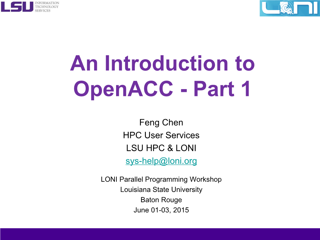A First Course to Openfoam