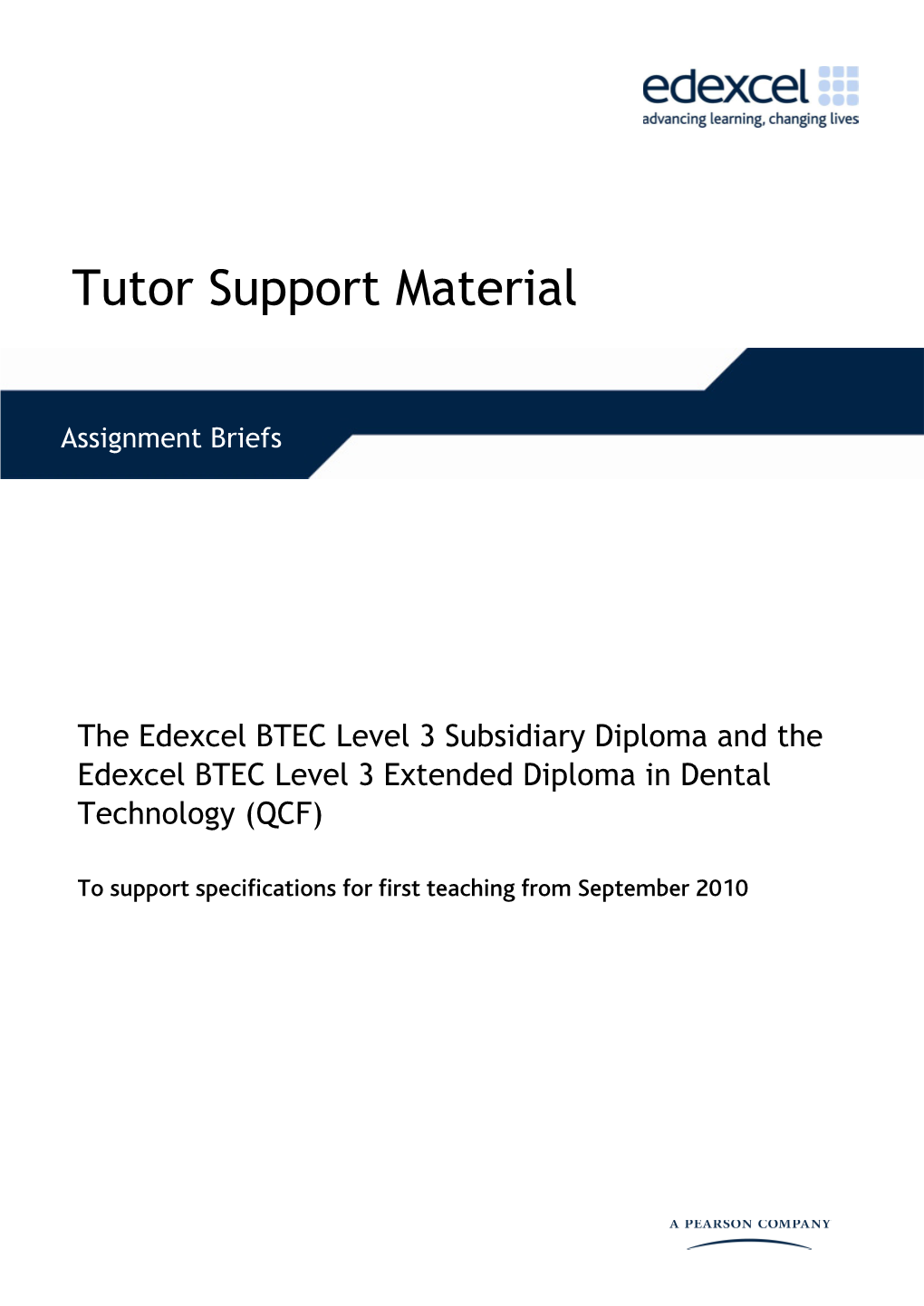 BTEC Extended Diploma in Dental Technology