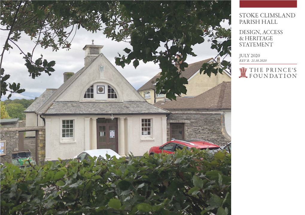 Stoke Climsland Parish Hall Design, Access & Heritage Statement 3 Introduction