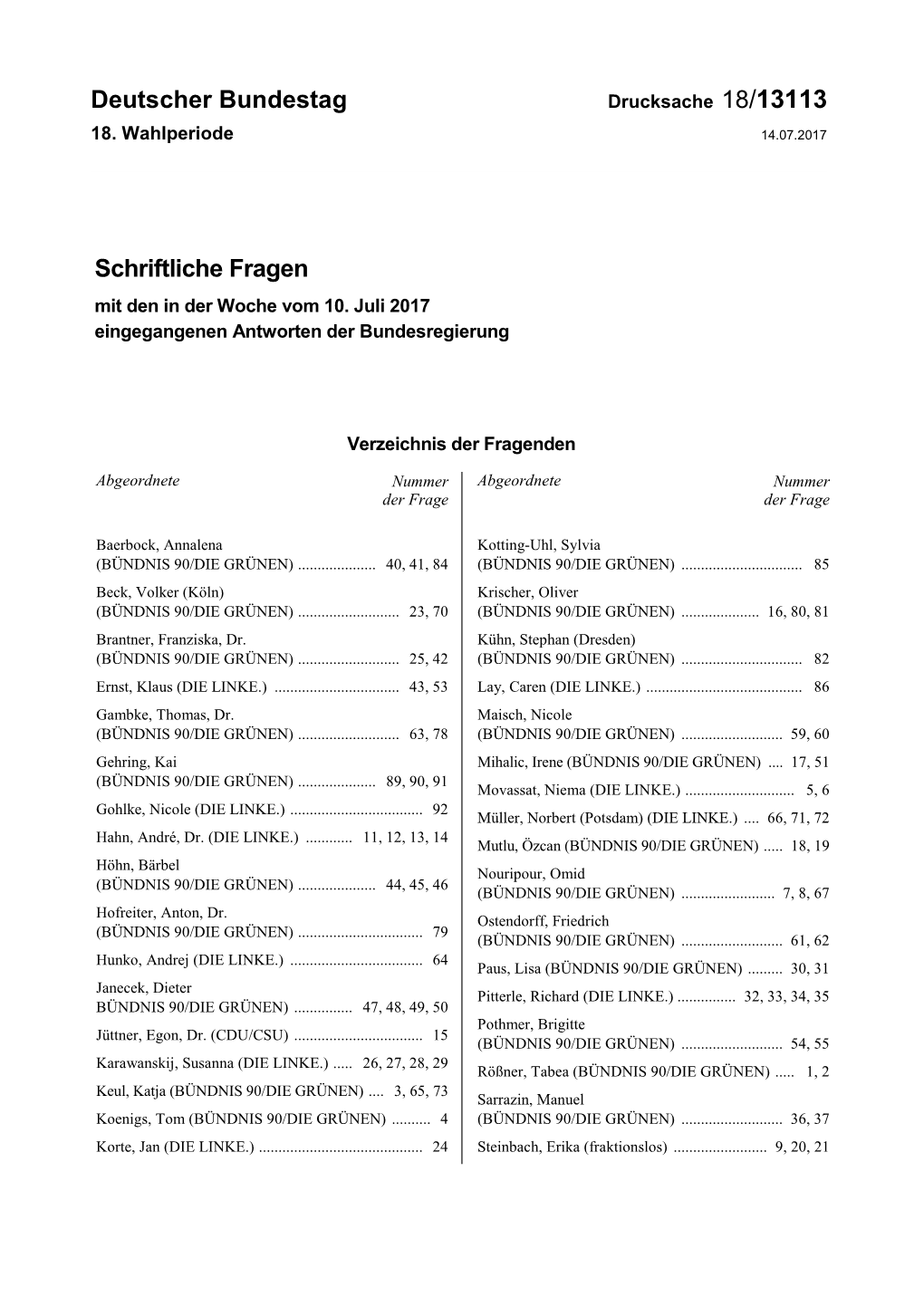 Drucksache 18/13113 18