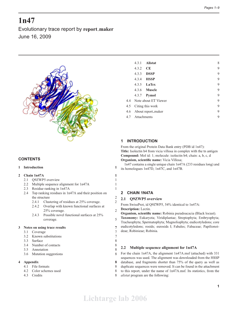 1N47 Lichtarge Lab 2006