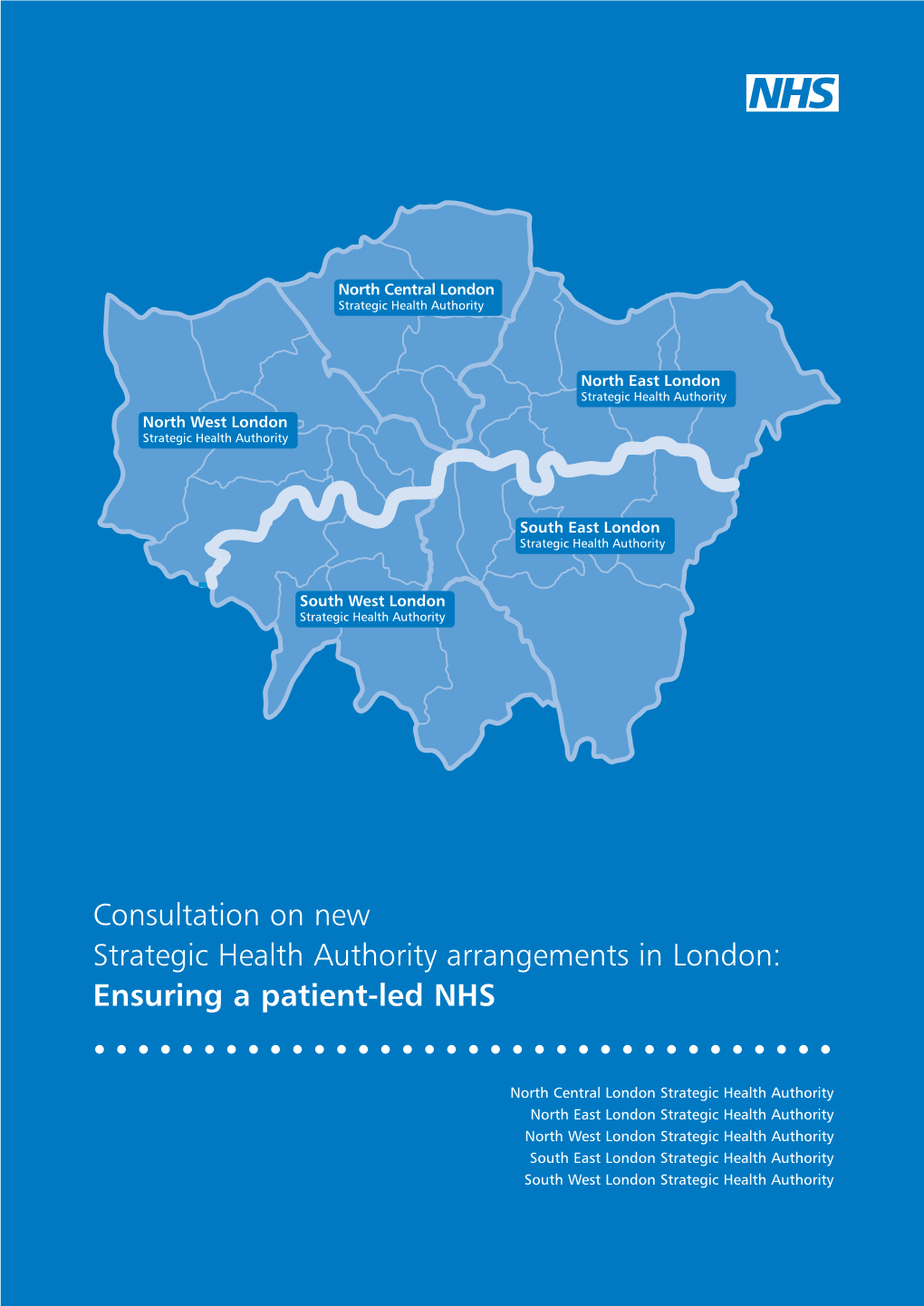 Consultation on New Strategic Health Authority Arrangements in London: Ensuring a Patient-Led NHS